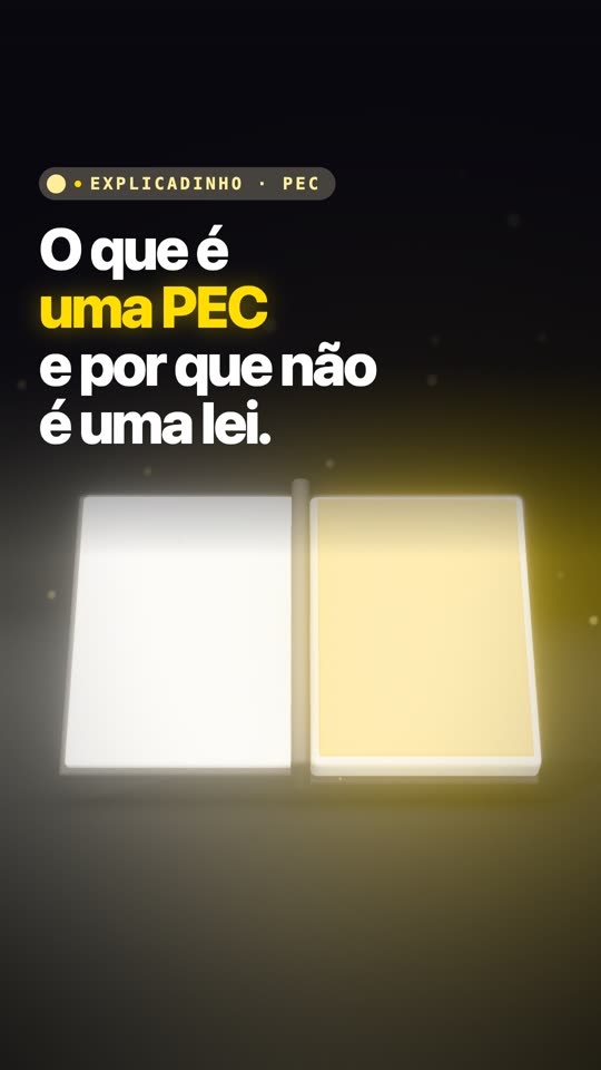 Capa do Explicadinho: O que é uma PEC e por que não é uma lei.